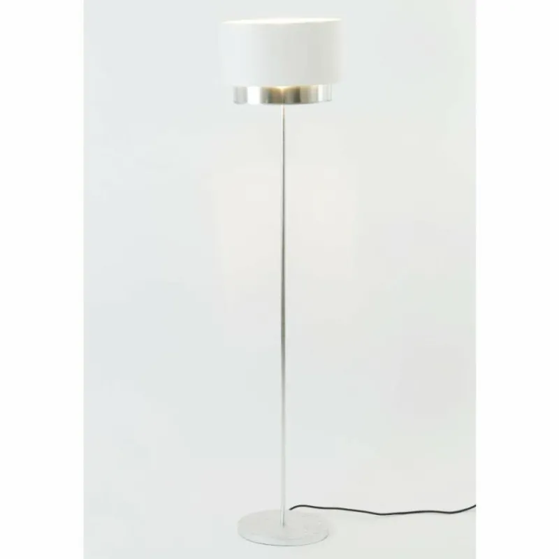 Lampes En Tissu-Luminaires Holländer Lampadaire Holländer ATTIA Argenté, 1 lumière