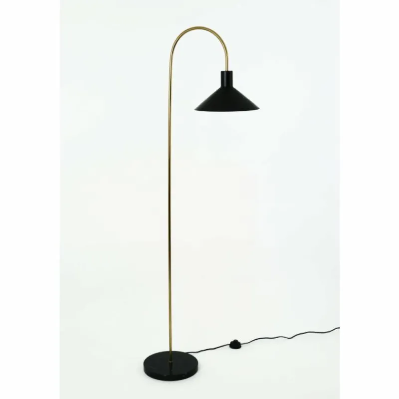 Lampes Dorées-Luminaires Holländer Lampadaire Holländer OKTAVIA Or, Noir, 1 lumière