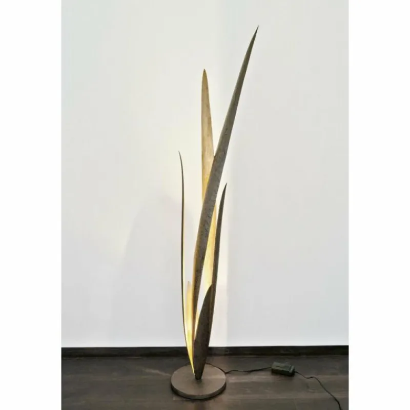 Lampes Dorées-Luminaires Holländer Lampadaire Holländer PALUSTRE Brun, Or, 1 lumière