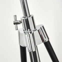 Lampes En Tissu-hofstein Lampadaire Honoa Chrome, Noir, 1 lumière