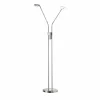Luminaires Fischer & Honsel Lampadaire Honsel Dent LED Nickel mat, 1 lumière, Changeur de couleurs* Lampadaires Et Lampes Sur Pied