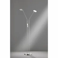 Luminaires Fischer & Honsel Lampadaire Honsel Dent LED Nickel mat, 1 lumière, Changeur de couleurs* Lampadaires Et Lampes Sur Pied
