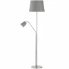 Lampes En Tissu-Luminaires Fischer & Honsel Lampadaire Honsel Layer Nickel mat, 1 lumière