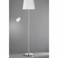 Lampes En Tissu-Luminaires Fischer & Honsel Lampadaire Honsel Layer Nickel mat, 1 lumière