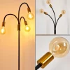 Lampes Dorées-hofstein Lampadaire Hovslund Noir doré, 3 lumières