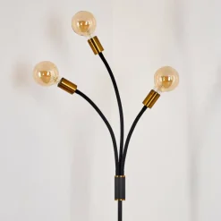 Lampes Dorées-hofstein Lampadaire Hovslund Noir doré, 3 lumières