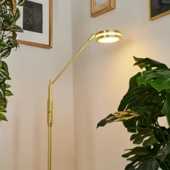 hofstein Lampadaire Huallilemu LED Laiton, 1 lumière* Lampadaires Et Lampes Sur Pied