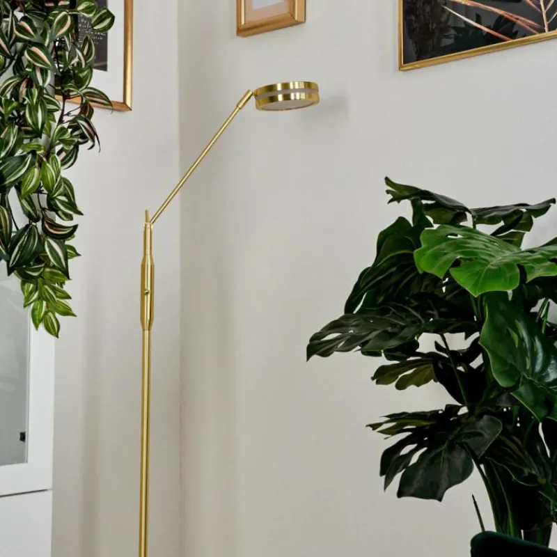 hofstein Lampadaire Huallilemu LED Laiton, 1 lumière* Lampadaires Et Lampes Sur Pied