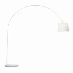 Lampes En Tissu-Luminaires Ideallux Lampadaire Ideal Lux DORSALE Chrome, 1 lumière
