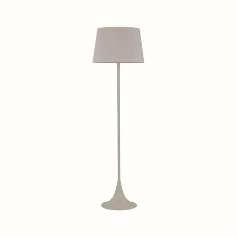 Lampes En Tissu-Luminaires Ideallux Lampadaire Ideal Lux LONDON Blanc, 1 lumière