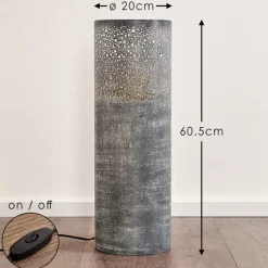 Lampes Vintages & Rétros-hofstein Lampadaire Indijk Bleu, Gris, 1 lumière