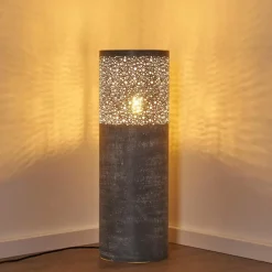 Lampes Vintages & Rétros-hofstein Lampadaire Indijk Bleu, Gris, 1 lumière