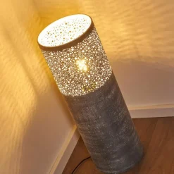 Lampes Vintages & Rétros-hofstein Lampadaire Indijk Bleu, Gris, 1 lumière