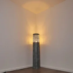 Lampes Vintages & Rétros-hofstein Lampadaire Indijk Bleu, Gris, 1 lumière