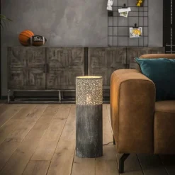 Lampes Industrielles-hofstein Lampadaire INDIJK Gris, 1 lumière