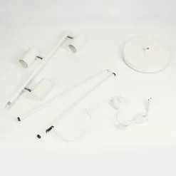 hofstein Lampadaire Javel Chrome, Blanc, 3 lumières