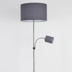 Lampes En Tissu-hofstein Lampadaire Jobsbo Nickel mat, 2 lumières