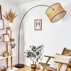 Lampes En Tissu-hofstein Lampadaire Jonas Noir, 1 lumière