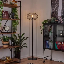 Style Boho-Chic-hofstein Lampadaire Journy Noir, 1 lumière