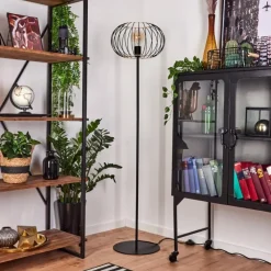 Style Boho-Chic-hofstein Lampadaire Journy Noir, 1 lumière