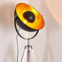 Lampes Dorées-hofstein Lampadaire Jupiter Chrome, Blanc, 1 lumière