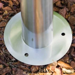 hofstein Lampadaire Kasan Acier inoxydable, Blanc, 1 lumière