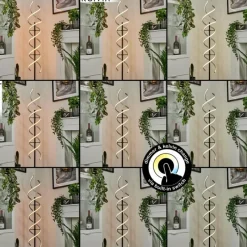 hofstein Lampadaire Khovet LED Noir, 1 lumière