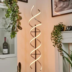 hofstein Lampadaire Khovet LED Noir, 1 lumière