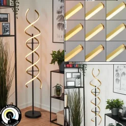 hofstein Lampadaire Khovet LED Noir, 1 lumière