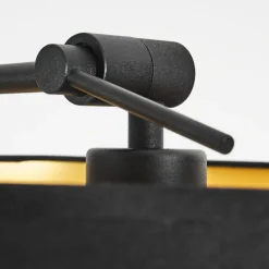 Lampes En Tissu-hofstein Lampadaire Kikpan Noir, 1 lumière