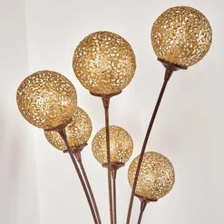 Lampes Dorées-hofstein Lampadaire Kitee Brun, 6 lumières