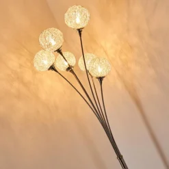 Lampes À Boules-hofstein Lampadaire Kitee Chrome, Nickel mat, 6 lumières