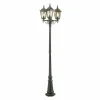 Luminaires Konstsmide Lampadaire Konstsmide Firenze Vert, 3 lumières