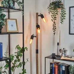 Luminaires Scandinaves-hofstein Lampadaire Kouk Écru, Noir, 3 lumières