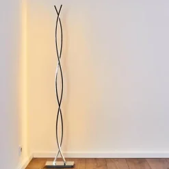 hofstein Lampadaire Kudus LED Chrome, 4 lumières* Éclairage Led