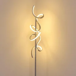 hofstein Lampadaire Lavaca LED Argenté, 2 lumières* Éclairage Led