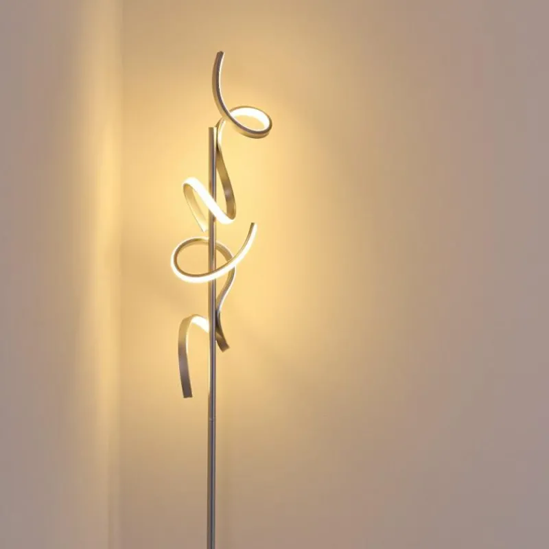 hofstein Lampadaire Lavaca LED Argenté, 2 lumières* Éclairage Led