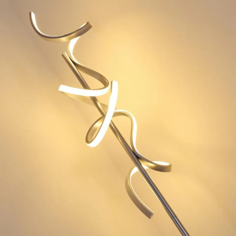 hofstein Lampadaire Lavaca LED Argenté, 2 lumières* Éclairage Led