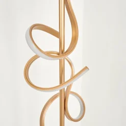 Lampes Art Déco-hofstein Lampadaire Lavaca LED Laiton, 2 lumières