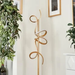 Lampes Art Déco-hofstein Lampadaire Lavaca LED Laiton, 2 lumières