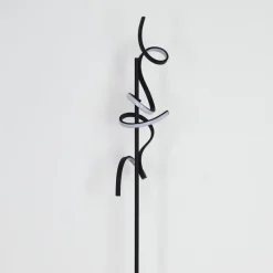 Lampes Art Déco-hofstein Lampadaire Lavaca LED Noir, 2 lumières