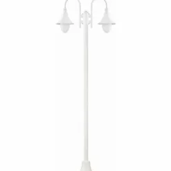 Luminaires Rustiques-Luminaires LCD Lampadaire LCD Lengerich Blanc