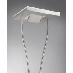 Lampes Industrielles-Luminaires Leuchten Direkt Lampadaire Leuchten Direkt HELIA LED Acier inoxydable, 1 lumière