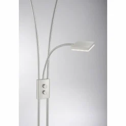 Lampes Industrielles-Luminaires Leuchten Direkt Lampadaire Leuchten Direkt HELIA LED Acier inoxydable, 1 lumière