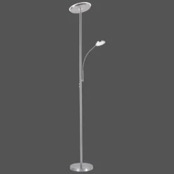 Luminaires Leuchten Direkt Lampadaire Leuchten Direkt HANS LED Acier inoxydable, 2 lumières* Lampadaires Et Lampes Sur Pied