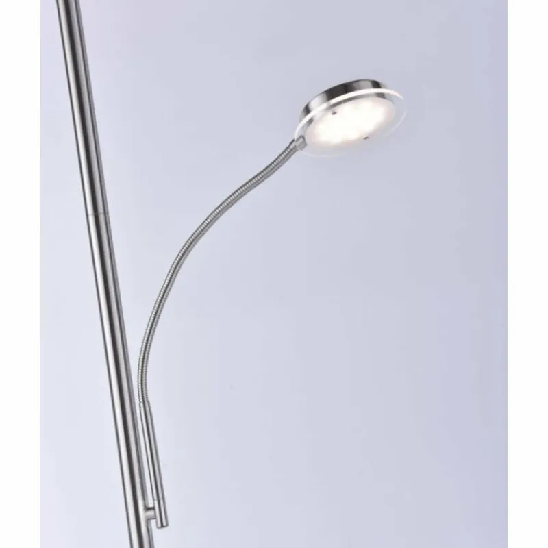 Luminaires Leuchten Direkt Lampadaire Leuchten Direkt HANS LED Acier inoxydable, 2 lumières* Lampadaires Et Lampes Sur Pied