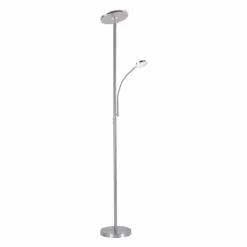 Luminaires Leuchten Direkt Lampadaire Leuchten Direkt HANS LED Acier inoxydable, 2 lumières* Lampadaires Et Lampes Sur Pied