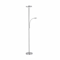 Luminaires Leuchten Direkt Lampadaire Leuchten Direkt HANS LED Acier inoxydable, 2 lumières* Lampadaires Et Lampes Sur Pied