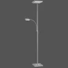 Luminaires Leuchten Direkt Lampadaire Leuchten Direkt HANS LED Acier inoxydable, 2 lumières* Lampadaires Et Lampes Sur Pied