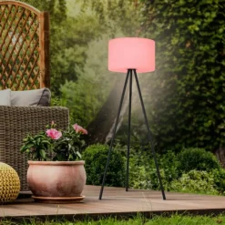 Luminaires Leuchten Direkt Lampadaire Leuchten Direkt HOLLY LED Noir, 1 lumière, Changeur de couleurs